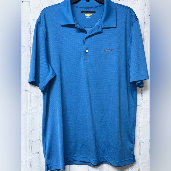 Greg Norman Collection Blue Polo Shirt - Picture 1 of 4